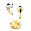 AirPods 第3世代 専用 デザインスキンシール airpods 3 用 エアポッド 3 用 第三世代(2021)対応 2枚入り 各2枚セット イヤホン カ...
