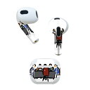 AirPods 第3世代 専用 デザインスキンシール airpods 3 用 エアポッド 3 用 第三世代(2021)対応 2枚入り 各2枚セット イヤホン カバー デコレーション アクセサリー デコシール 001032 会議 イラスト(2)