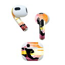 AirPods 第3世代 専用 デザインスキンシール airpods 3 用 エアポッド 3 用 第三世代(2021)対応 2枚入り 各2枚セット イヤホン カ...