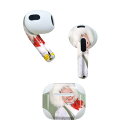 AirPods 第3世代 専用 デザインスキンシール airpods 3 用 エアポッド 3 用 第三世代(2021)対応 2枚入り 各2枚セット イヤホン カバー デコレーション アクセサリー デコシール 001247 うさぎ 子供