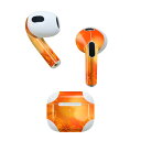 AirPods 第3世代 専用 デザインスキンシール airpods 3 用 エアポッド 3 用 第三世代(2021)対応 2枚入り 各2枚セット イヤホン カバー デコレーション アクセサリー デコシール 001291 紅葉 秋