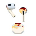AirPods 第3世代 専用 デザインスキンシール airpods 3 用 エアポッド 3 用 第三世代(2021)対応 2枚入り 各2枚セット イヤホン カバー デコレーション アクセサリー デコシール 001441 雪の結晶 冬 シャボン玉