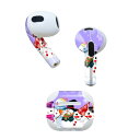 AirPods 第3世代 専用 デザインスキンシール airpods 3 用 エアポッド 3 用 第三世代(2021)対応 2枚入り 各2枚セット イヤホン カ...
