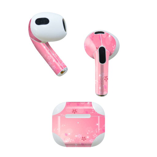 AirPods 第3世代 専用 デザインスキンシール airpods 3 用 エアポッド 3 用 第三世代(2021)対応 2枚入り 各2枚セット イヤホン カバー デコレーション アクセサリー デコシール 001625 桜 花 AirPods 第3世代 専用 デザインスキンシール airpods 3 用 エアポッド 3 用 第三世代(2021)対応 2枚入り 各2枚セット イヤホン カバー デコレーション アクセサリー デコシール 001625 桜 花