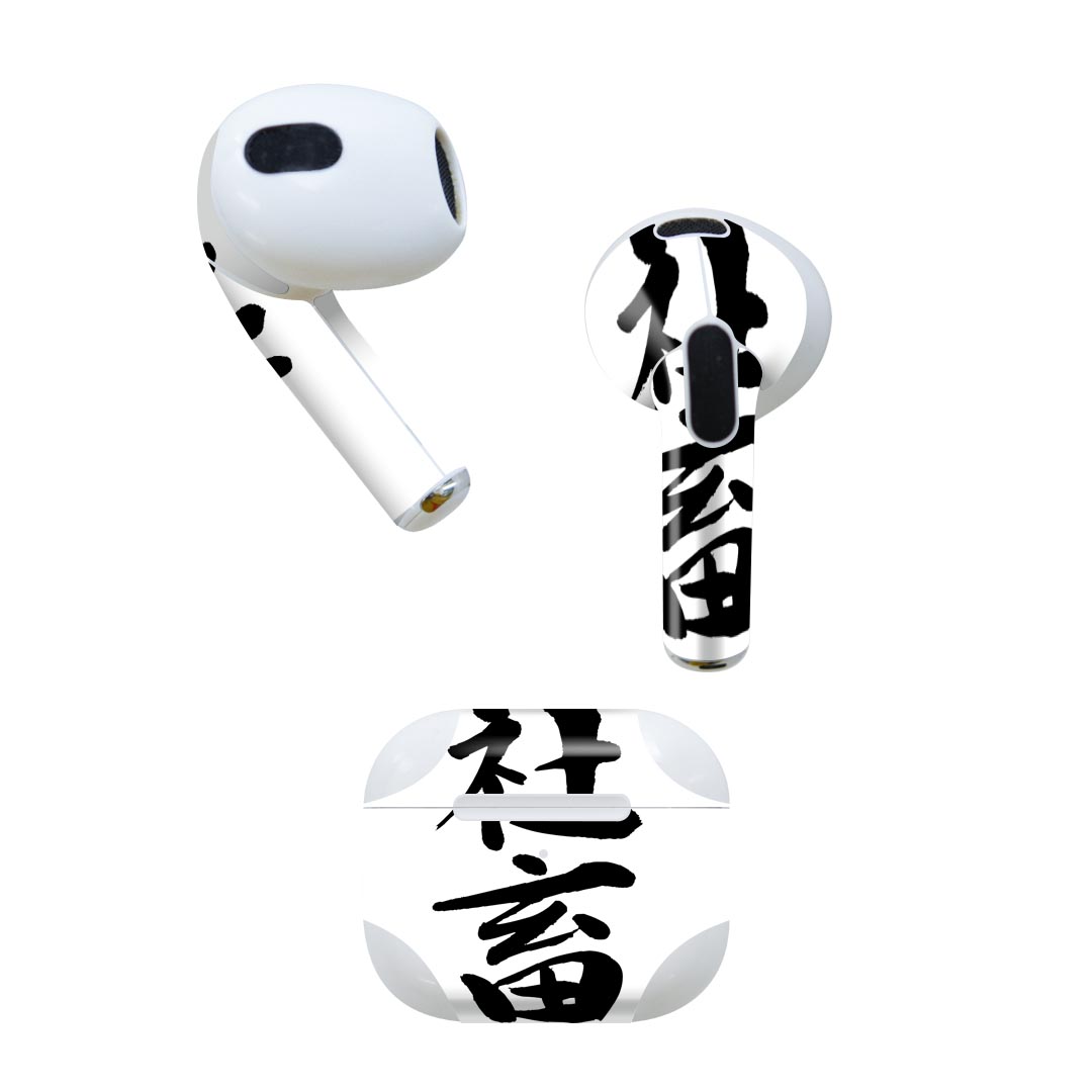 AirPods 第3世代 専用 デザインスキンシール airpods 3 用 エアポッド 3 用 第三世代（2021）対応 2枚..