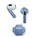 AirPods 第3世代 専用 デザインスキンシール airpods 3 用 エアポッド 3 用 第三世代(2021)対応 2枚入り 各2枚セット イヤホン カバー デコレーション アクセサリー デコシール 001750 水玉 シャボン玉 バブル