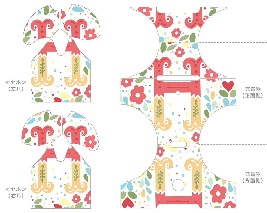 AirPods 第3世代 専用 デザインスキンシール airpods 3 用 エアポッド 3 用 第三世代（2021）対応 2枚入り 各2枚セット イヤホン カバー デコレーション アクセサリー デコシール 019277 フォント 文字 h アルファベット