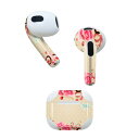 AirPods 第3世代 専用 デザインスキンシール airpods 3 用 エアポッド 3 用 第三世代(2021)対応 2枚入り 各2枚セット イヤホン カバー デコレーション アクセサリー デコシール 002356 クール バレンタイン ハート