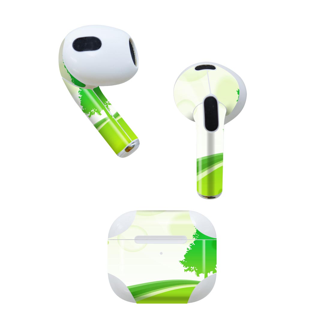 AirPods 第3世代 専用 デザインスキンシール airpods 3 用 エアポッド 3 用 第三世代（2021）対応 2枚..