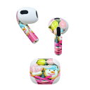 AirPods 第3世代 専用 デザインスキンシール airpods 3 用 エアポッド 3 用 第三世代(2021)対応 2枚入り 各2枚セット イヤホン カ...