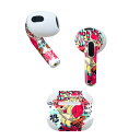 AirPods 第3世代 専用 デザインスキンシール airpods 3 用 エアポッド 3 用 第三世代(2021)対応 2枚入り 各2枚セット イヤホン カバー デコレーション アクセサリー デコシール 002703 クリスマス サンタ
