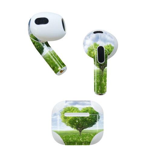 AirPods 第3世代 専用 デザインスキンシール airpods 3 用 エアポッド 3 用 第三世代(2021)対応 2枚入り 各2枚セット イヤホン カバー デコレーション アクセサリー デコシール 002848 空 草原 ハート AirPods 第3世代 専用 デザインスキンシール airpods 3 用 エアポッド 3 用 第三世代(2021)対応 2枚入り 各2枚セット イヤホン カバー デコレーション アクセサリー デコシール 002848 空 草原 ハート