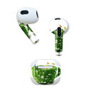 AirPods 第3世代 専用 デザインスキンシール airpods 3 用 エアポッド 3 用 第三世代(2021)対応 2枚入り 各2枚セット イヤホン カバー デコレーション アクセサリー デコシール 002866 蝶 花 写真(2)