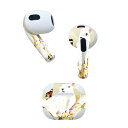 AirPods 第3世代 専用 デザインスキンシール airpods 3 用 エアポッド 3 用 第三世代(2021)対応 2枚入り 各2枚セット イヤホン カバー デコレーション アクセサリー デコシール 002867 うさぎ 動物 イラスト