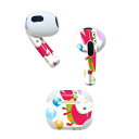 AirPods 第3世代 専用 デザインスキンシール airpods 3 用 エアポッド 3 用 第三世代(2021)対応 2枚入り 各2枚セット イヤホン カバー デコレーション アクセサリー デコシール 002919 モンスター キャラクター カラフル