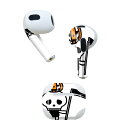 AirPods 第3世代 専用 デザインスキンシール airpods 3 用 エアポッド 3 用 第三世代(2021)対応 2枚入り 各2枚セット イヤホン カバー デコレーション アクセサリー デコシール 003309 ハロウィン キャラクター