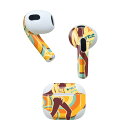 AirPods 第3世代 専用 デザインスキンシール airpods 3 用 エアポッド 3 用 第三世代(2021)対応 2枚入り 各2枚セット イヤホン カ...