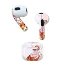AirPods 第3世代 専用 デザインスキンシール airpods 3 用 エアポッド 3 用 第三世代(2021)対応 2枚入り 各2枚セット イヤホン カバー デコレーション アクセサリー デコシール 003512 キャラクター 人物 ピンク(2)