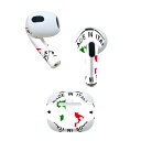 AirPods 第3世代 専用 デザインスキンシール airpods 3 用 エアポッド 3 用 第三世代(2021)対応 2枚入り 各2枚セット イヤホン カ...