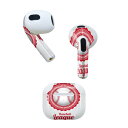 AirPods 第3世代 専用 デザインスキンシール airpods 3 用 エアポッド 3 用 第三世代(2021)対応 2枚入り 各2枚セット イヤホン カバー デコレーション アクセサリー デコシール 003595 スポーツ イラスト シンプル(2)