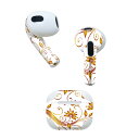 AirPods 第3世代 専用 デザインスキンシール airpods 3 用 エアポッド 3 用 第三世代(2021)対応 2枚入り 各2枚セット イヤホン カ...