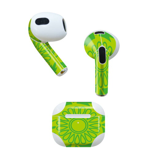AirPods 第3世代 専用 デザインスキンシール airpods 3 用 エアポッド 3 用 第三世代(2021)対応 2枚入り 各2枚セット イヤホン カバー デコレーション アクセサリー デコシール 003805 花 緑 AirPods 第3世代 専用 デザインスキンシール airpods 3 用 エアポッド 3 用 第三世代(2021)対応 2枚入り 各2枚セット イヤホン カバー デコレーション アクセサリー デコシール 003805 花 緑