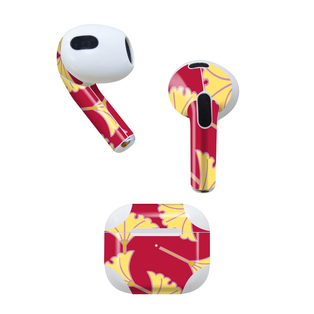 AirPods 第3世代 専用 デザインスキンシール airpods 3 用 エアポッド 3 用 第三世代（2021）対応 2枚..