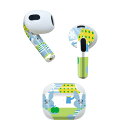 AirPods 第3世代 専用 デザインスキンシール airpods 3 用 エアポッド 3 用 第三世代(2021)対応 2枚入り 各2枚セット イヤホン カバー デコレーション アクセサリー デコシール 003932 うさぎ 動物 キャラクター