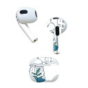 AirPods 第3世代 専用 デザインスキンシール airpods 3 用 エアポッド 3 用 第三世代(2021)対応 2枚入り 各2枚セット イヤホン カバー デコレーション アクセサリー デコシール 020080 宇宙 宇宙 かわいい ロケット(2)