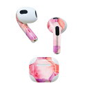 AirPods 第3世代 専用 デザインスキンシール airpods 3 用 エアポッド 3 用 第三世代(2021)対応 2枚入り 各2枚セット イヤホン カバー デコレーション アクセサリー デコシール 020590 マスク デザイン バレンタイン デコレーション