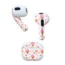 AirPods 第3世代 専用 デザインスキンシール airpods 3 用 エアポッド 3 用 第三世代(2021)対応 2枚入り 各2枚セット イヤホン カバー デコレーション アクセサリー デコシール 020624 マスクデザイン バレンタイン ハート