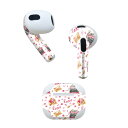 AirPods 第3世代 専用 デザインスキンシール airpods 3 用 エアポッド 3 用 第三世代（2021）対応 2枚入り 各2枚セット イヤホン カバー デコレーション アクセサリー デコシール 020628 マスクデザイン バレンタイン ハート