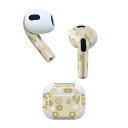 AirPods 第3世代 専用 デザインスキンシール airpods 3 用 エアポッド 3 用 第三世代(2021)対応 2枚入り 各2枚セット イヤホン カバー デコレーション アクセサリー デコシール 020665 マスクデザイン ひな祭り 梅 春