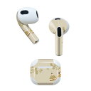 AirPods 第3世代 専用 デザインスキンシール airpods 3 用 エアポッド 3 用 第三世代(2021)対応 2枚入り 各2枚セット イヤホン カバー デコレーション アクセサリー デコシール 020666 マスクデザイン ひな祭り 梅 春