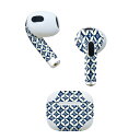 AirPods 第3世代 専用 デザインスキンシール airpods 3 用 エアポッド 3 用 第三世代(2021)対応 2枚入り 各2枚セット イヤホン カバー デコレーション アクセサリー デコシール 020673 マスクデザイン こどもの日 和柄