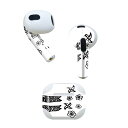 AirPods 第3世代 専用 デザインスキンシール airpods 3 用 エアポッド 3 用 第三世代(2021)対応 2枚入り 各2枚セット イヤホン カ...