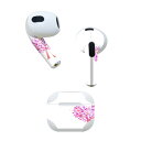 AirPods 第3世代 専用 デザインスキンシール airpods 3 用 エアポッド 3 用 第三世代(2021)対応 2枚入り 各2枚セット イヤホン カバー デコレーション アクセサリー デコシール 020695 マスクデザイン バレンタイン ハート