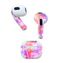 AirPods 第3世代 専用 デザインスキンシール airpods 3 用 エアポッド 3 用 第三世代(2021)対応 2枚入り 各2枚セット イヤホン カバー デコレーション アクセサリー デコシール 020698 マスクデザイン バレンタイン ハート
