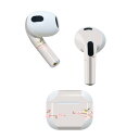 AirPods 第3世代 専用 デザインスキンシール airpods 3 用 エアポッド 3 用 第三世代(2021)対応 2枚入り 各2枚セット イヤホン カ...