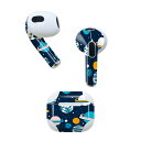 AirPods 第3世代 専用 デザインスキンシール airpods 3 用 エアポッド 3 用 第三世代(2021)対応 2枚入り 各2枚セット イヤホン カ...