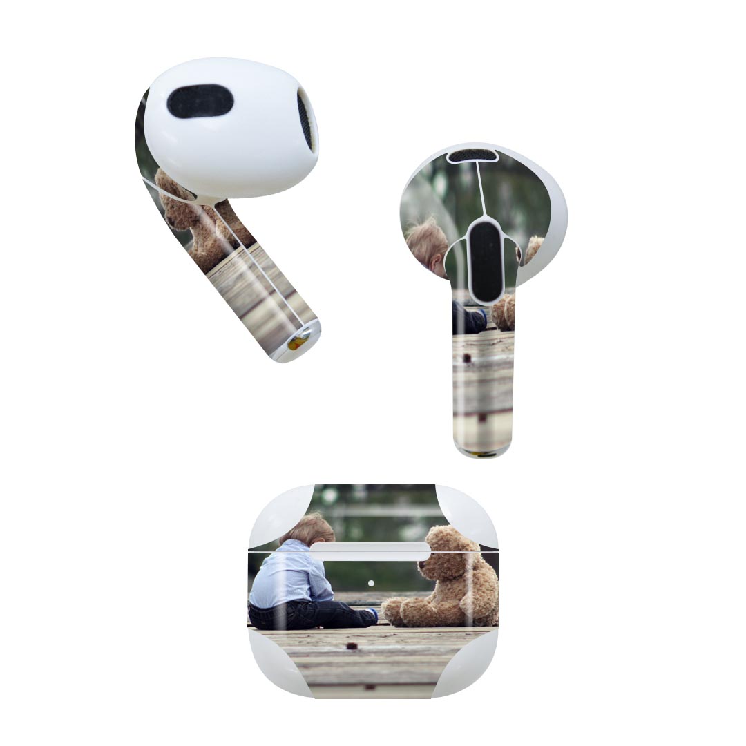 AirPods 第3世代 専用 デザインスキンシール airpods 3 用 エアポッド 3 用 第三世代（2021）対応 2枚..