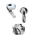 AirPods 第3世代 専用 デザインスキンシール airpods 3 用 エアポッド 3 用 第三世代(2021)対応 2枚入り 各2枚セット イヤホン カバー デコレーション アクセサリー デコシール 022977 自転車 写真 モノクロ