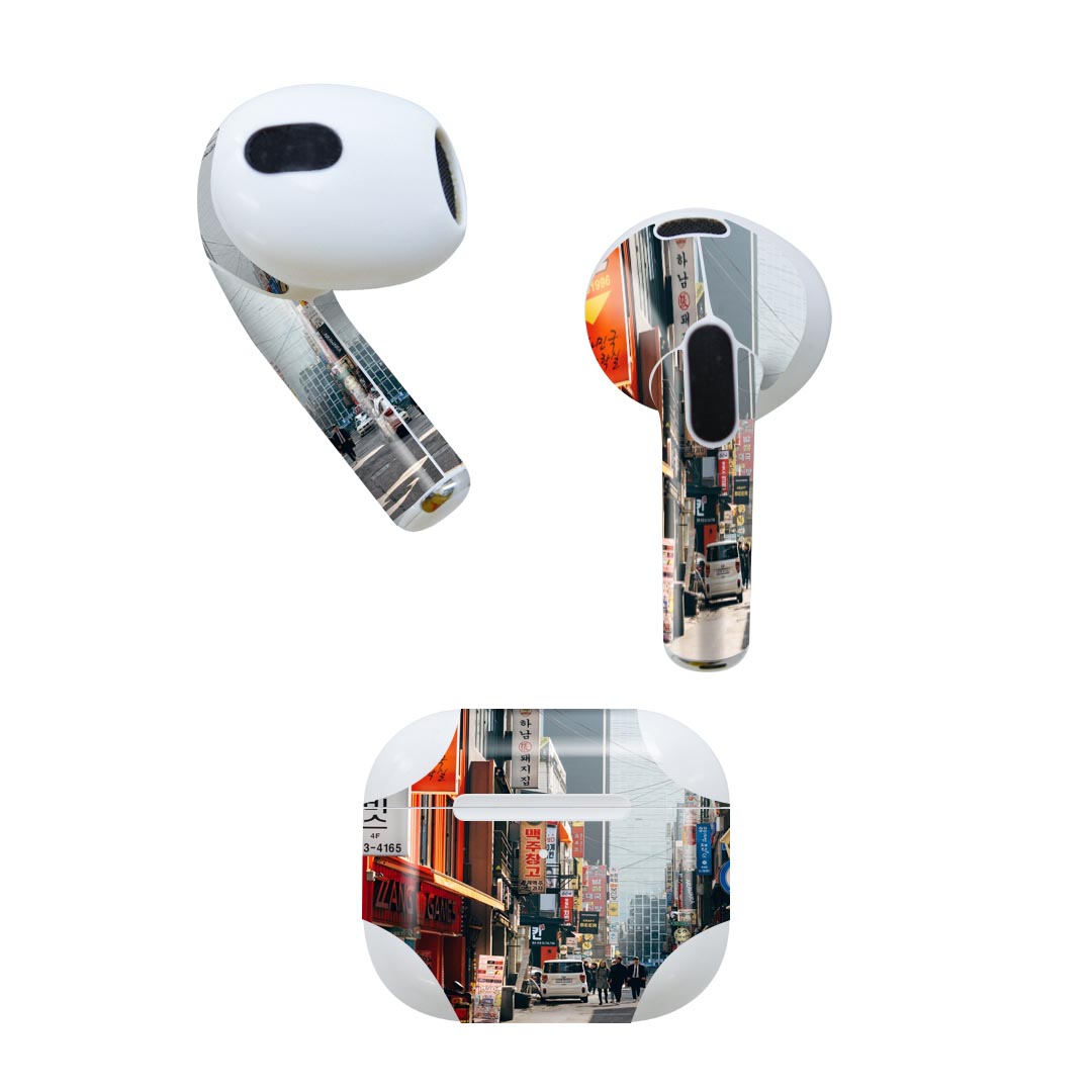 AirPods 第3世代 専用 デザインスキンシール airpods 3 用 エアポッド 3 用 第三世代（2021）対応 2枚..