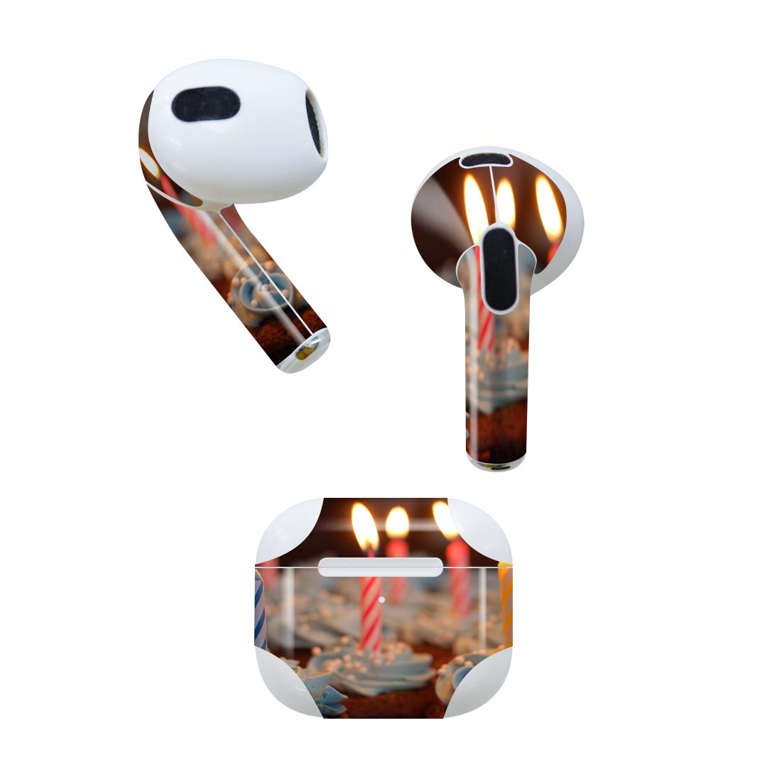 AirPods 第3世代 専用 デザインスキンシール airpods 3 用 エアポッド 3 用 第三世代（2021）対応 2枚..