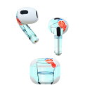 AirPods 第3世代 専用 デザインスキンシール airpods 3 用 エアポッド 3 用 第三世代(2021)対応 2枚入り 各2枚セット イヤホン カ...