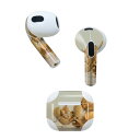 AirPods 第3世代 専用 デザインスキンシール airpods 3 用 エアポッド 3 用 第三世代(2021)対応 2枚入り 各2枚セット イヤホン カバー デコレーション アクセサリー デコシール 023453 花 フラワー(2)