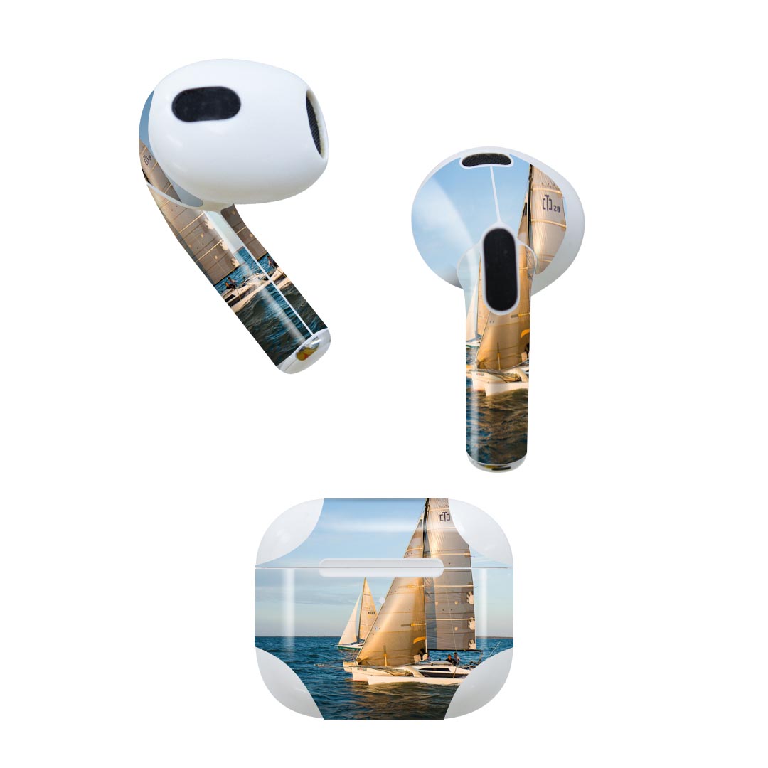 AirPods 第3世代 専用 デザインスキンシール airpods 3 用 エアポッド 3 用 第三世代（2021）対応 2枚..