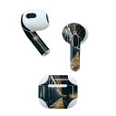 AirPods 第3世代 専用 デザインスキンシール airpods 3 用 エアポッド 3 用 第三世代(2021)対応 2枚入り 各2枚セット イヤホン カバー デコレーション アクセサリー デコシール 023844 電車 ホーム 写真(2)