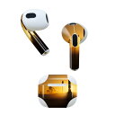 AirPods 第3世代 専用 デザインスキンシール airpods 3 用 エアポッド 3 用 第三世代(2021)対応 2枚入り 各2枚セット イヤホン カバー デコレーション アクセサリー デコシール 023854 夕日 自転車