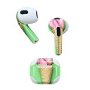 AirPods 第3世代 専用 デザインスキンシール airpods 3 用 エアポッド 3 用 第三世代(2021)対応 2枚入り 各2枚セット イヤホン カバー デコレーション アクセサリー デコシール 023915 花 フラワー チューリップ アイス